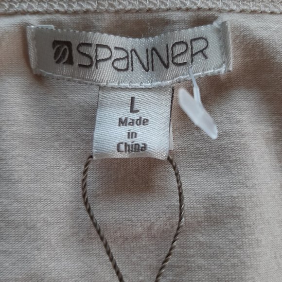 Spanner women's cream white sequin pattern tank top Size: L - Picture 5 of 8